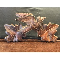 Wooden Carved Top For Cuckoo Clock Clip On 165mm image