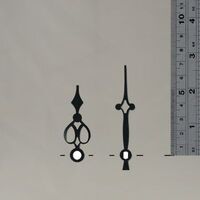 Black Quartz Hands Gothic 65mm / 49mm