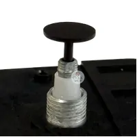 Black Euroshaft Quartz Centre Button (9mm)
