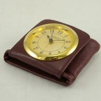 GOLD JACCARD PISA TRAVEL CLOCK