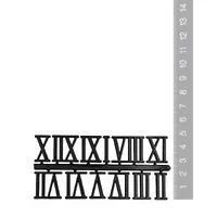 20mm Black Roman Numerals