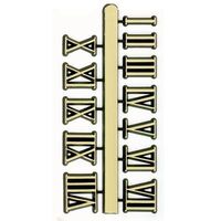 25mm Gold Roman Numerals image