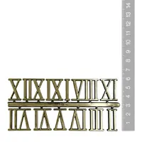 25mm Gold Roman Numerals