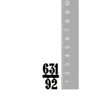 12mm Black Arabic Numerals (3/6/9/12) image