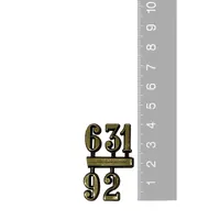 15mm Gold Arabic Numerals (3/6/9/12)