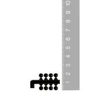 4.7mm Black Numeral Dots (Set Of 8)