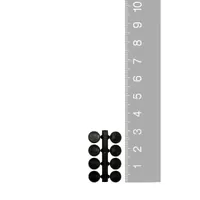 6.3mm Black Numeral Dots (Set Of 8)