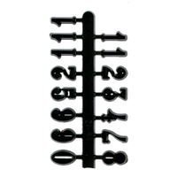 Black Arabic Numerals 9mm  image