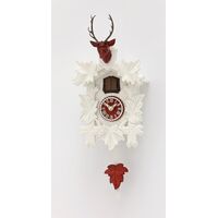 Carved Leaf White with Deer Head - Trenkle - 371/20 Q Red