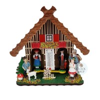 13cm Chalet Weather House Tudor Style With Heidi By TRENKLE