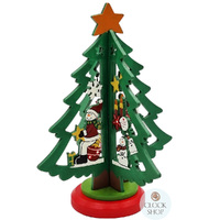 Tree Green Wooden On Stand 14cm