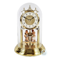 23cm Gold Anniversary Clock With Hand Painted Figurines By HALLER image