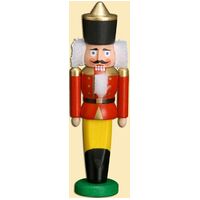 Nut Cracker - Soldier Red 9cm Gold Hat