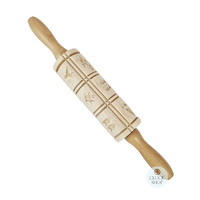 Springerle Rolling Pin- 12 Designs (Assorted) image