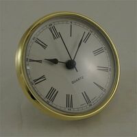 Round Roman Gold 85mm - Quartz Clock Movement Insert image