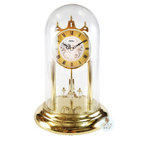 30cm Gold Anniversary Clock With Crystal Balls & Ornamental Dial By HALLER image