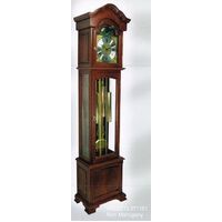 TRIPLE CHIME MAHOGANY GRANDMOTHER CLOCK - MADE IN AUSTRALIA