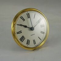 Round Roman Gold 103mm - Quartz Clock Movement Insert image