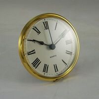 Round Roman Gold 103mm - Quartz Clock Movement image