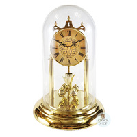 30cm Gold Anniversary Clock With Engraved Dial & Westminster Chime By HALLER image