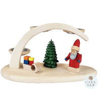 24cm Santa Claus Candle Arch By Seiffener image