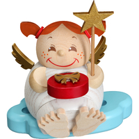 Smoker - 12cm Ball Angel with Present