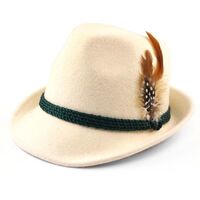 Natural White Tirol Hat Size 57