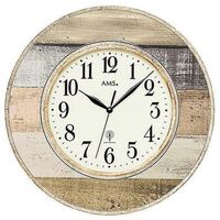 35cm Rustic Round Wall Clock By AMS image