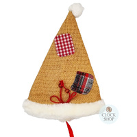27cm Jute Hat Christmas Stocking  image