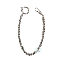 25cm Rhodium Plated Pocket Watch Chain By CLASSIQUE image