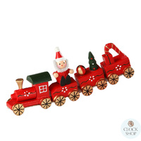 13cm Red Train Christmas Decoration image