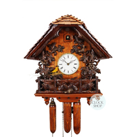Chirping Bird 8 Day Mechanical Chalet Cuckoo Clock 44cm By ROMBA image