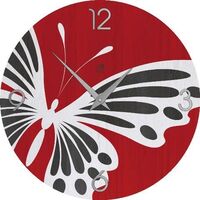 Modern Clock - Lignis Animalier Butterfly