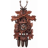Before The Hunt 8 Day Mechanical Carved Cuckoo Clock 60cm By HÖNES image
