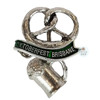 Oktoberfest Brisbane Hat Pin (Pretzel & Beer Stein) image