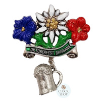 Oktoberfest Brisbane Hat Pin (Coloured Flowers) image