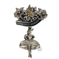 Oktoberfest Brisbane Hat Pin (Edelweiss & Dancer) image