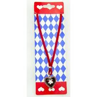 Bavarian - Necklace Edelweiss Red