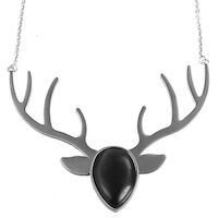 Bavarian - Necklace Deer Antler Grey