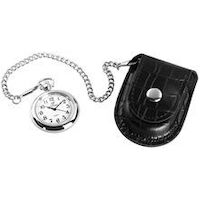 Pocket Watch - Black Pouch