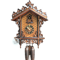 ORNATE RAILWAY 8 DAY 42CM CUCKOO CLOCK BY HONES