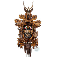 After The Hunt 1 Day Mechanical Carved Cuckoo Clock 42cm By ENGSTLER image