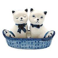 Delft - Cats in Basket Salt and Peper