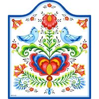 Cheeseboard - Rosemaling Birds
