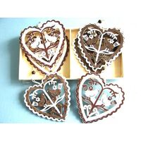 Dove Heart White Wash Wood