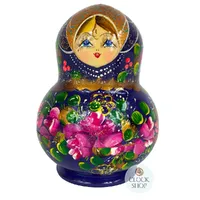 Floral Russian Dolls-Purple 14cm (Set Of 10)