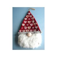 Advent Calendar Santa Fabric