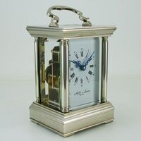 Carriage Clock - Silver Corinthian