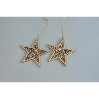 Star Gold Glitter 9cm