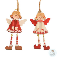 9cm Angel With Dangly Legs Hanging Decoration- Assorted Designs
